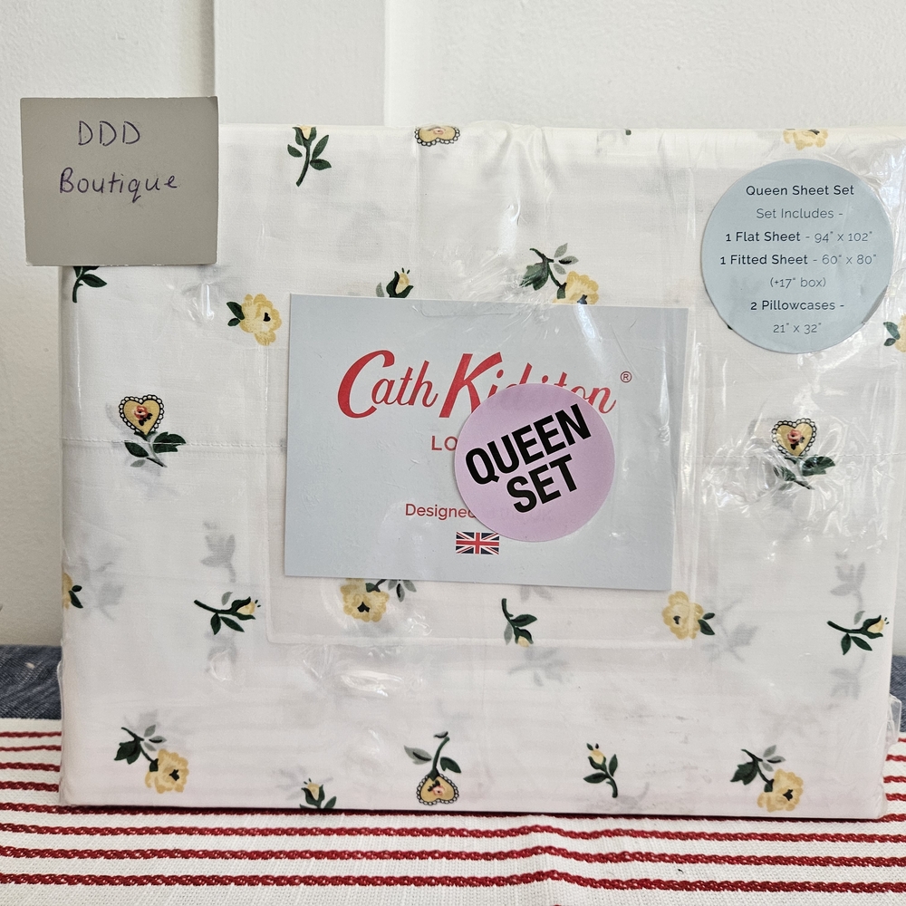 Cath Kidston Queen Sheet Set with Floral Design